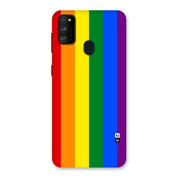 Pride Rainbow Stripes Back Case for Galaxy M30s