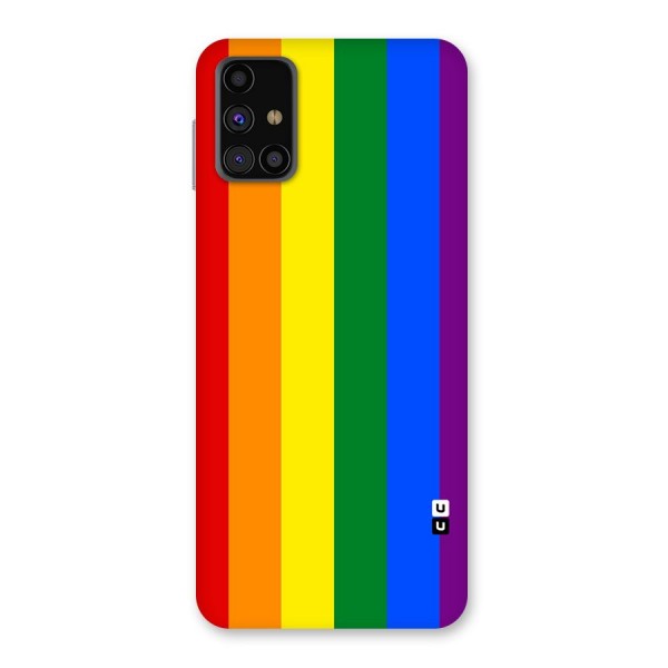 Pride Rainbow Stripes Back Case for Galaxy M31s