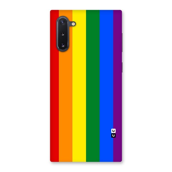 Pride Rainbow Stripes Back Case for Galaxy Note 10