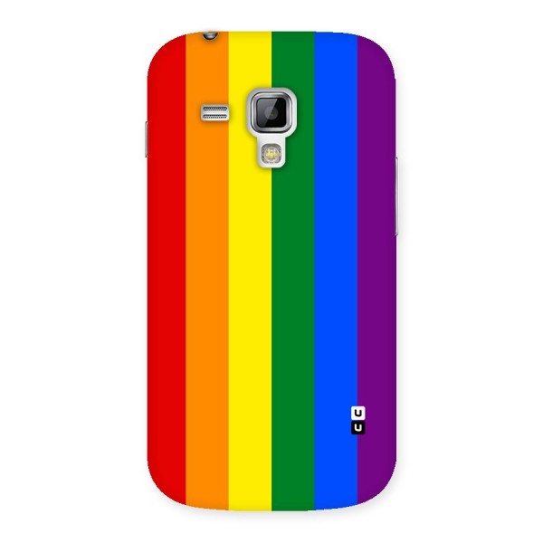 Pride Rainbow Stripes Back Case for Galaxy S Duos