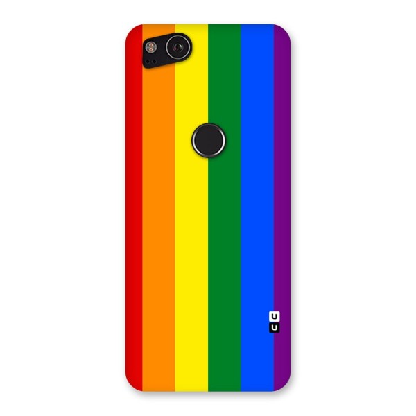 Pride Rainbow Stripes Back Case for Google Pixel 2