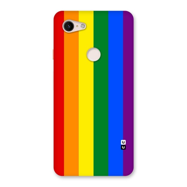 Pride Rainbow Stripes Back Case for Google Pixel 3 XL