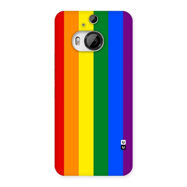 Pride Rainbow Stripes Back Case for HTC One M9 Plus