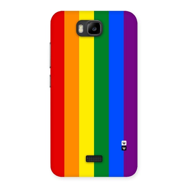 Pride Rainbow Stripes Back Case for Honor Bee