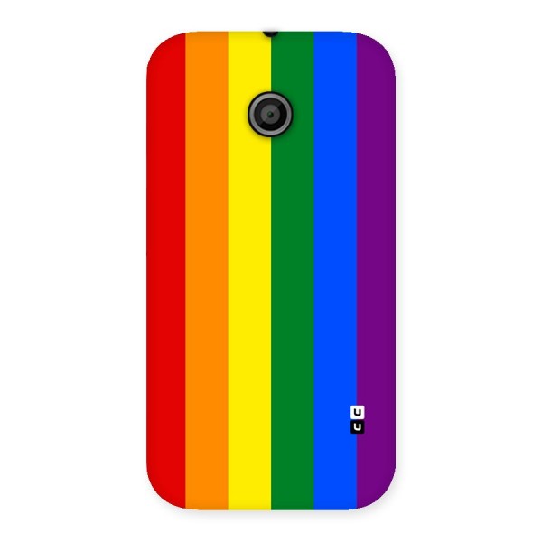 Pride Rainbow Stripes Back Case for Moto E