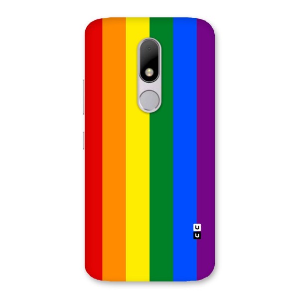 Pride Rainbow Stripes Back Case for Moto M