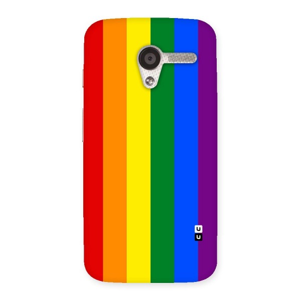 Pride Rainbow Stripes Back Case for Moto X