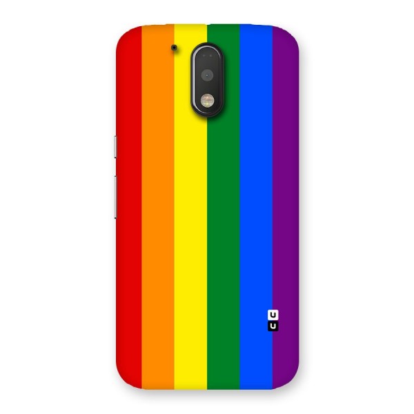 Pride Rainbow Stripes Back Case for Motorola Moto G4