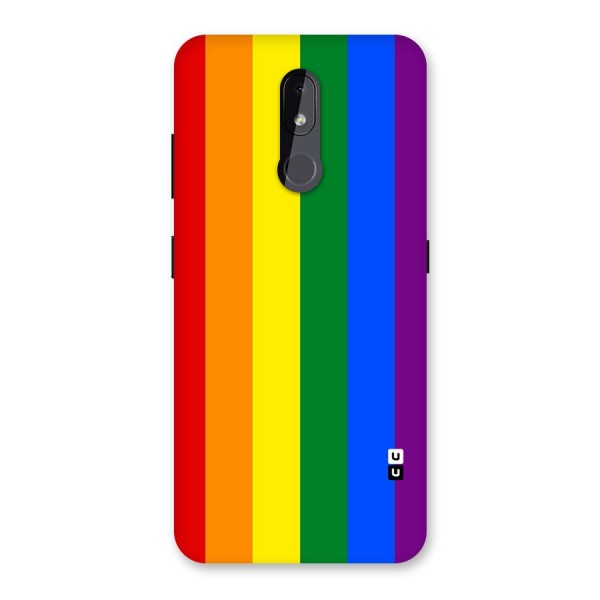 Pride Rainbow Stripes Back Case for Nokia 3.2