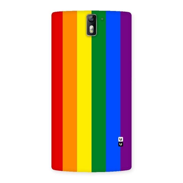 Pride Rainbow Stripes Back Case for One Plus One