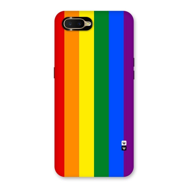 Pride Rainbow Stripes Back Case for Oppo K1