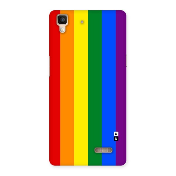 Pride Rainbow Stripes Back Case for Oppo R7