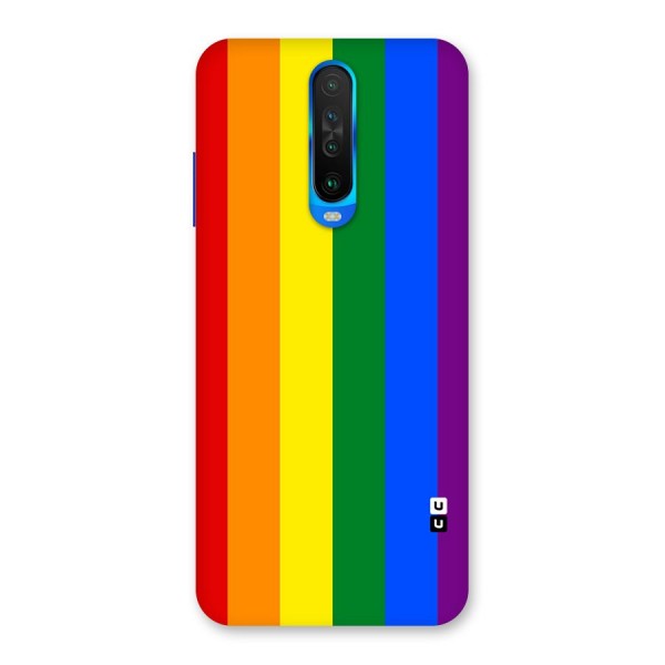 Pride Rainbow Stripes Back Case for Poco X2