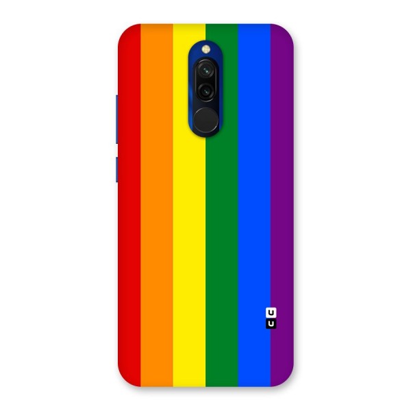 Pride Rainbow Stripes Back Case for Redmi 8