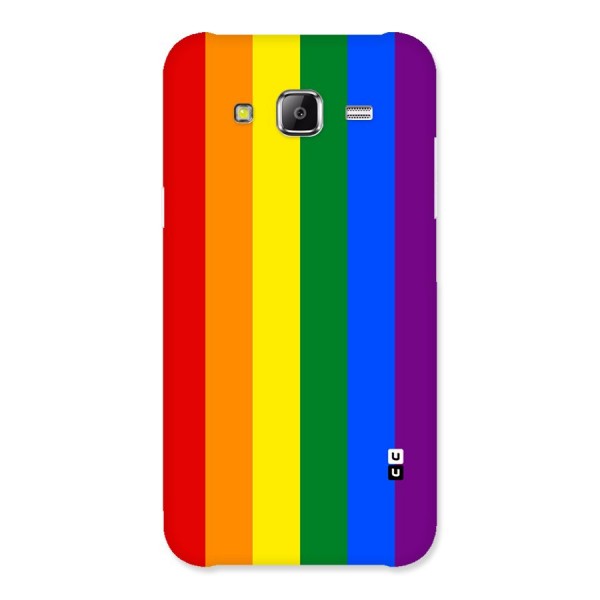 Pride Rainbow Stripes Back Case for Samsung Galaxy J5