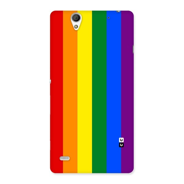 Pride Rainbow Stripes Back Case for Sony Xperia C4