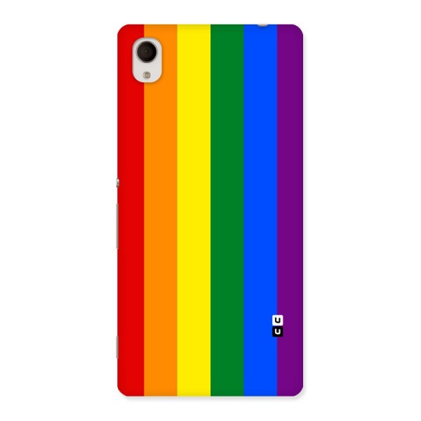 Pride Rainbow Stripes Back Case for Sony Xperia M4