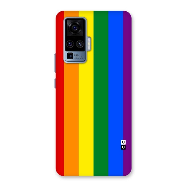 Pride Rainbow Stripes Back Case for Vivo X50 Pro