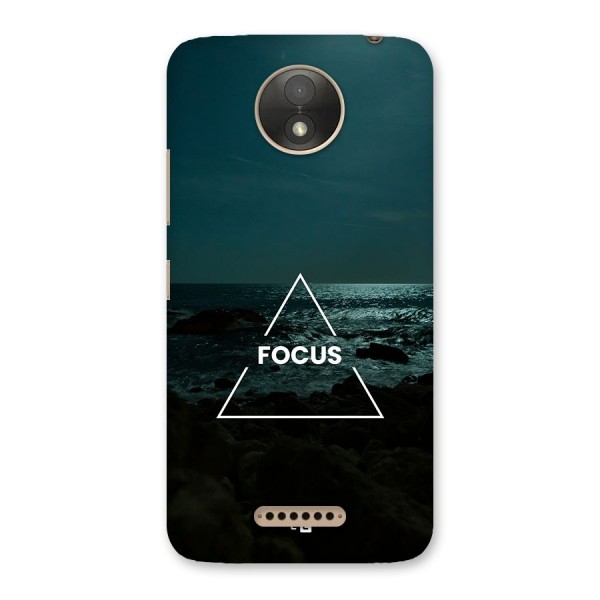 Prime Focus Back Case for Moto C Plus