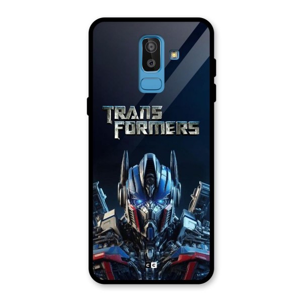 Prime Leader Glass Back Case for Galaxy J8