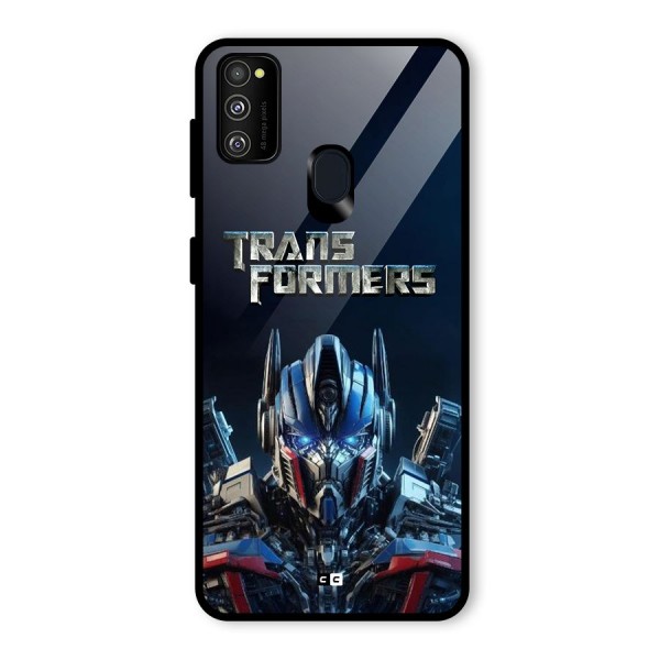 Prime Leader Glass Back Case for Galaxy M21