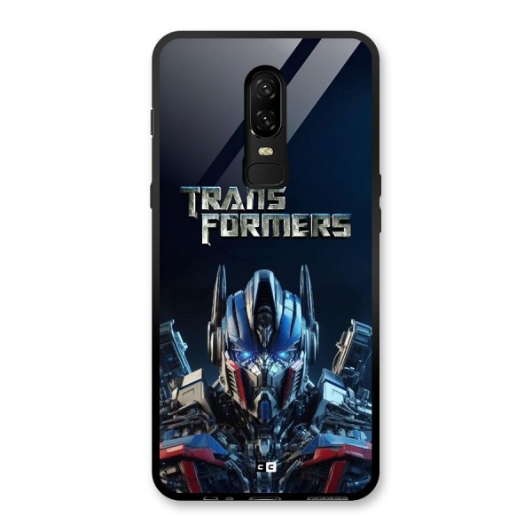 Prime Leader Glass Back Case for OnePlus 6