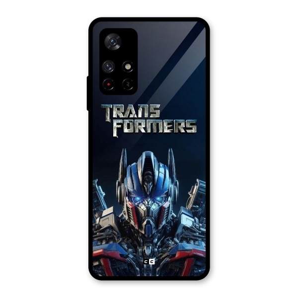 Prime Leader Glass Back Case for Redmi Note 11T 5G