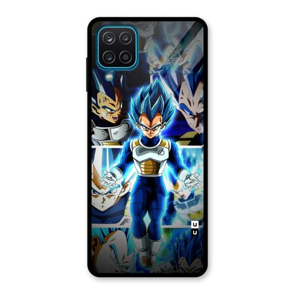 Prince Vegeta Glass Back Case for Galaxy A12