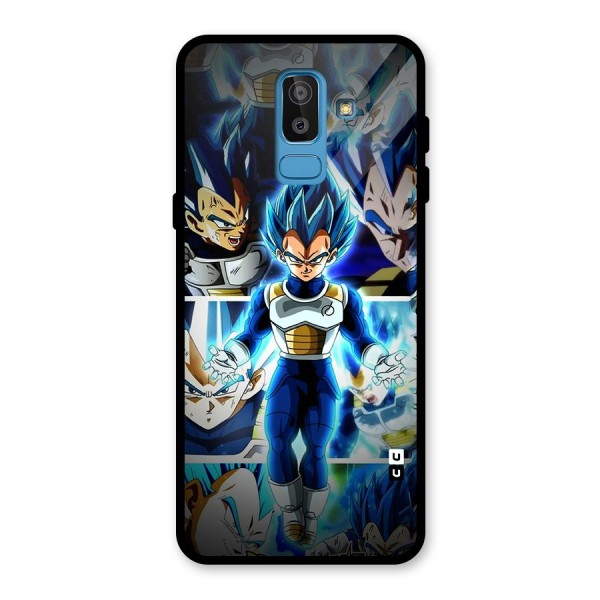 Prince Vegeta Glass Back Case for Galaxy J8