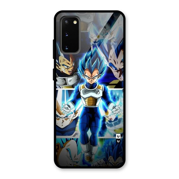 Prince Vegeta Glass Back Case for Galaxy S20