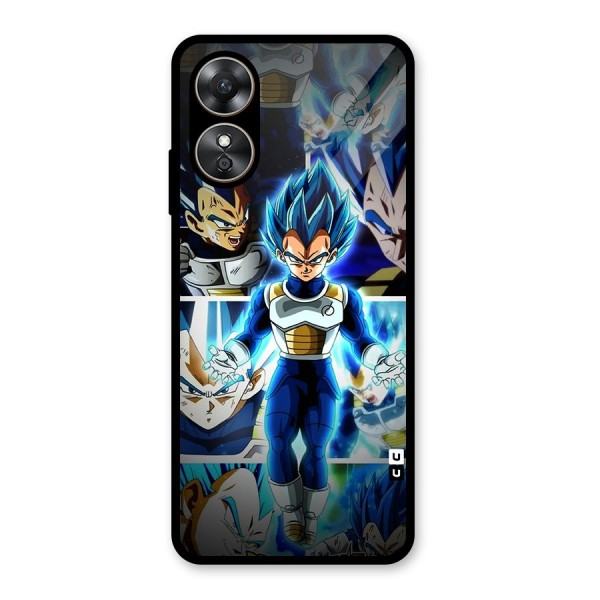 Prince Vegeta Glass Back Case for Oppo A17