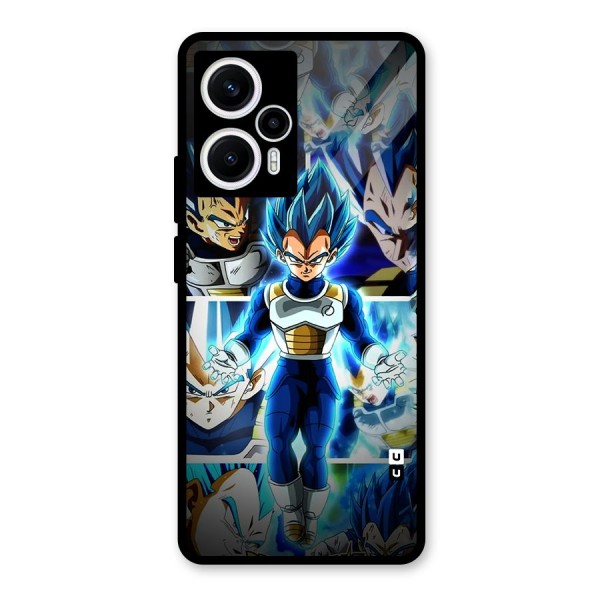 Prince Vegeta Glass Back Case for Poco F5