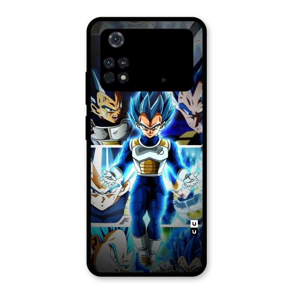 Prince Vegeta Glass Back Case for Poco M4 Pro 4G