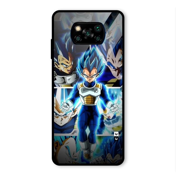 Prince Vegeta Glass Back Case for Poco X3 Pro