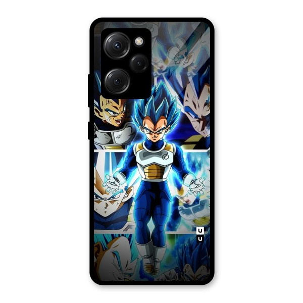 Prince Vegeta Glass Back Case for Poco X5 Pro