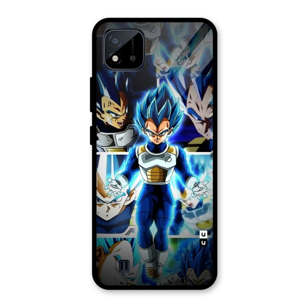 Prince Vegeta Glass Back Case for Realme C11 2021