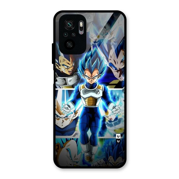 Prince Vegeta Glass Back Case for Redmi Note 10S