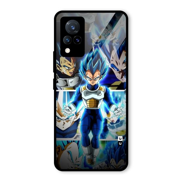 Prince Vegeta Glass Back Case for Vivo V21 5G