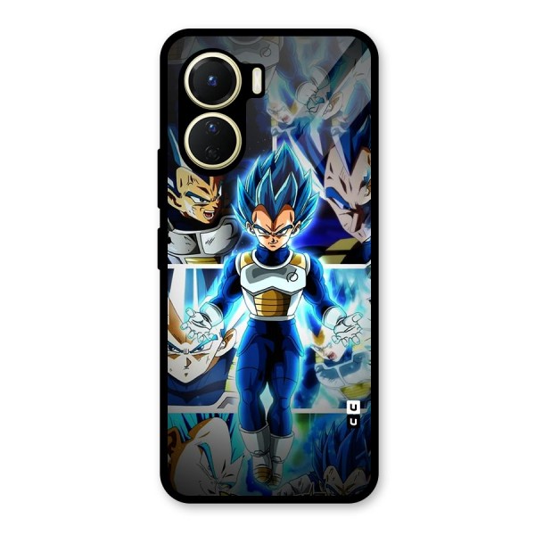 Prince Vegeta Glass Back Case for Vivo Y16