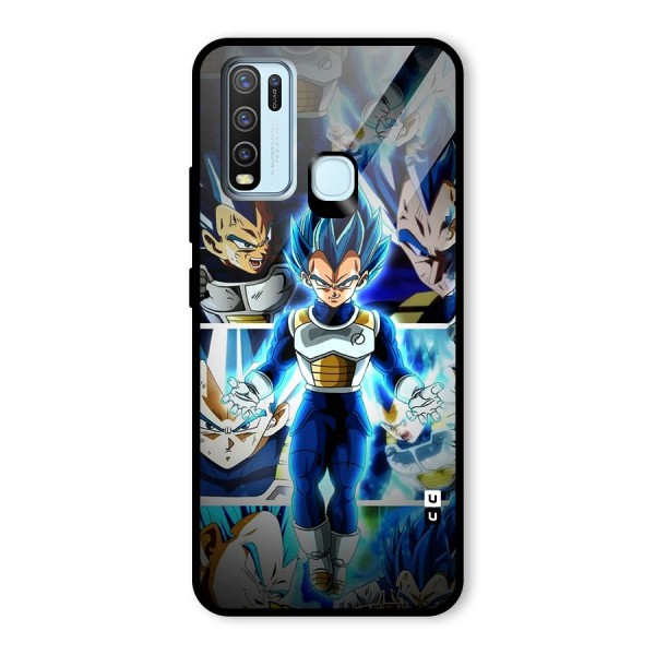 Prince Vegeta Glass Back Case for Vivo Y30