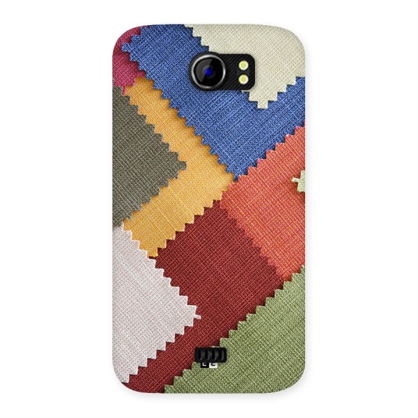 Printed Fabric Back Case for Canvas 2 A110