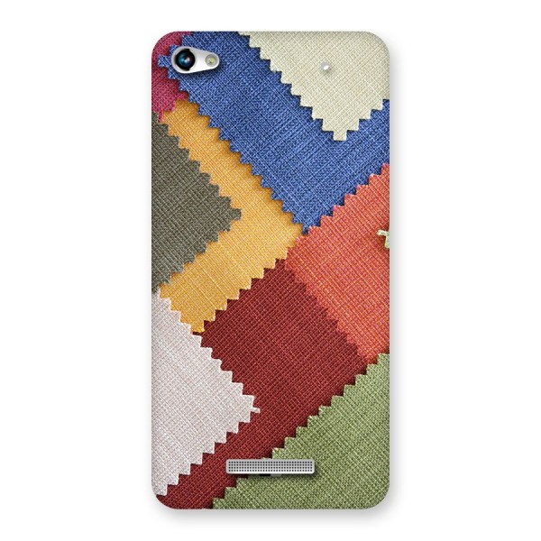 Printed Fabric Back Case for Canvas Hue 2 A316