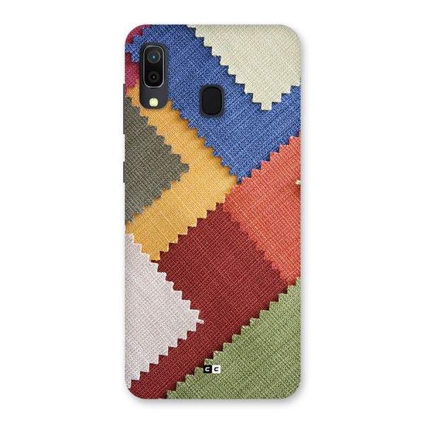 Printed Fabric Back Case for Galaxy A20