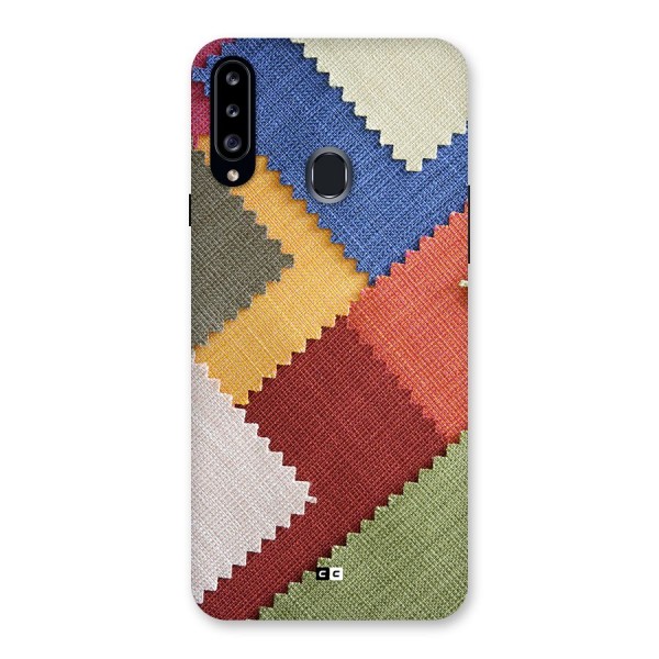 Printed Fabric Back Case for Galaxy A20s