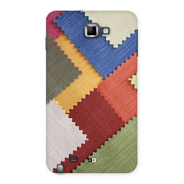 Printed Fabric Back Case for Galaxy Note