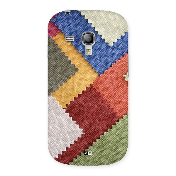 Printed Fabric Back Case for Galaxy S3 Mini