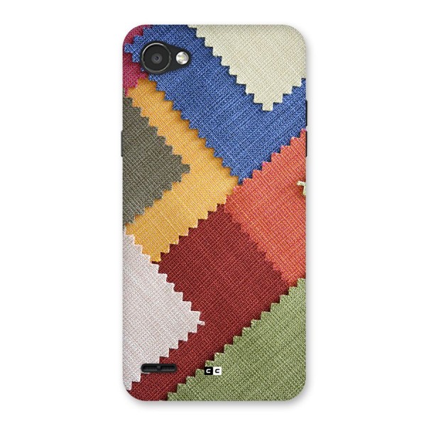 Printed Fabric Back Case for LG Q6