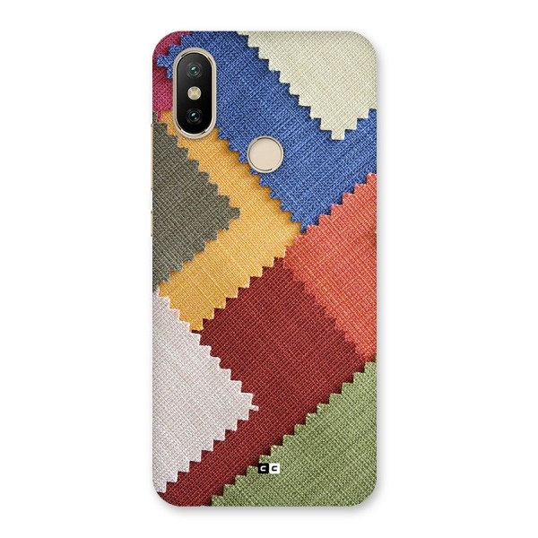 Printed Fabric Back Case for Mi A2