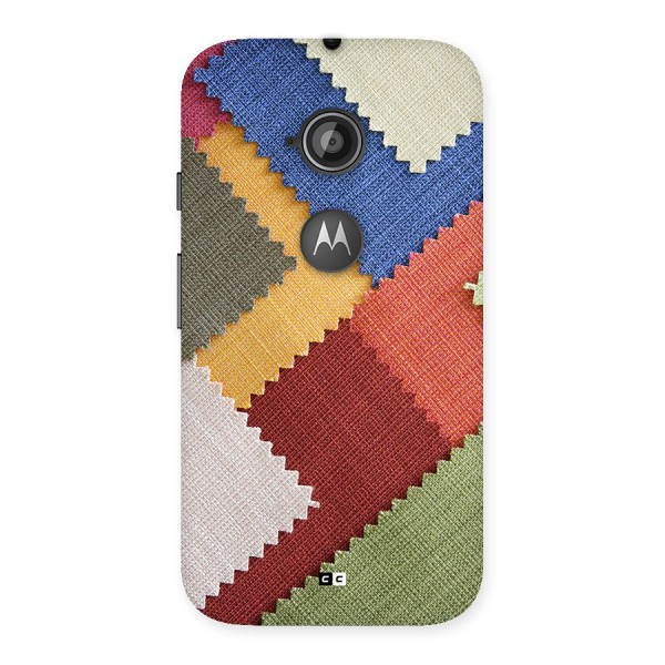 Printed Fabric Back Case for Moto E 2nd Gen