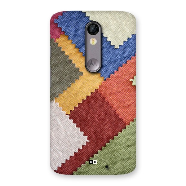 Printed Fabric Back Case for Moto X Force